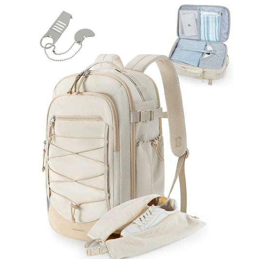 Travel Backpack, 17.3 Inch Carry On Backpack, Shoe Bag,Waterproof,Airline Certified