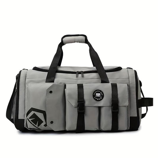 Large Capacity Soccer Travel Backpack Dry Wet Separation Sports Gym Bag, Separate Shoe Storage