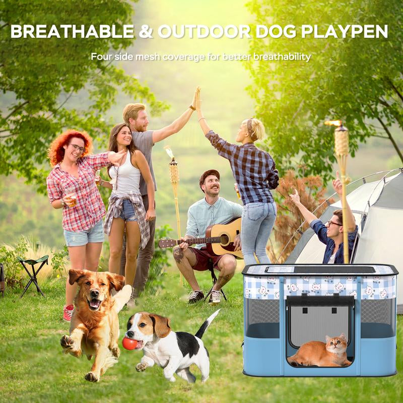 Portable Pet Cat Playpen,Cat Cages Indoor Collapsible Dog Crates Tent Kennel Playpen for Dogs Cat and Rabbit Indoor & Outdoor