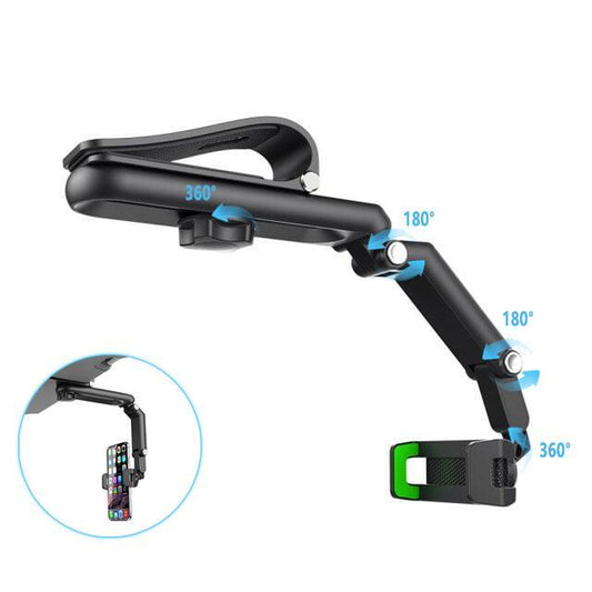New 1080 Multi  Function Sun Visor Universal 360 Degree Rotating Phone Holder Suitable for Any Scene Car Holder , Rotatable and Retractable