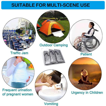 Disposable Emergency Urinal Bag, Portable Camping Pee Bag, Traffic Jam Emergency Urine Bag, Travel Emergency Mini Bag, Car Accessories, Travel Accessories, Essential Summer Essentials, Travel