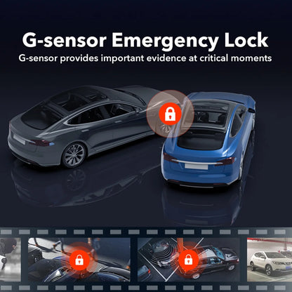 Touch Screen Dash Cam Front and Rear, 4K Dash Camera with STARVIS 2 Sensor, Free 128GB Card, Car Camera with Wifi GPS, Voice Control, WDR, 24H Parking Mode, Night Vision