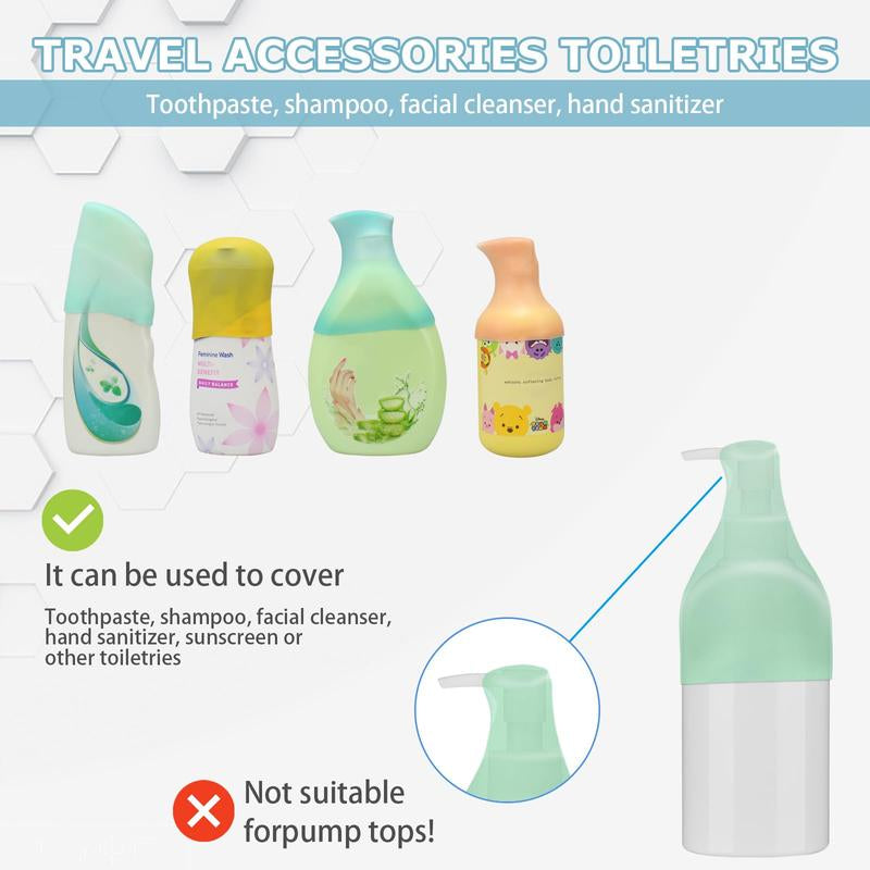 8 Pack Silicone Bottle Covers, Unisex, Travel Size Toiletries, Cruise Ship, Accessories