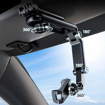New 1080 Multi  Function Sun Visor Universal 360 Degree Rotating Phone Holder Suitable for Any Scene Car Holder , Rotatable and Retractable