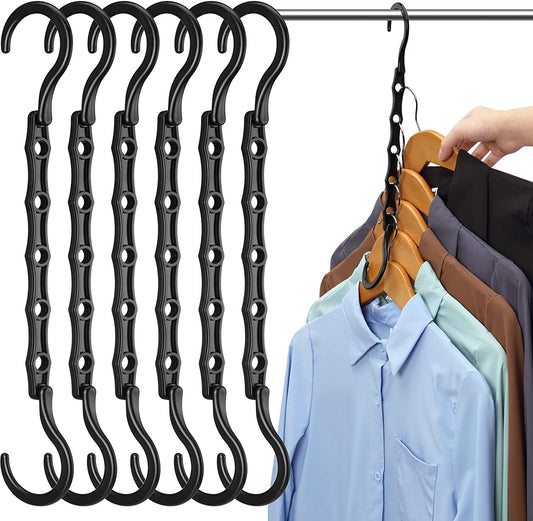 Closet Organizers and Storage 20 Pack Hanger Organizer Magic Hangers Space Saving Hanging Plastic for Heavy Clothes, Dorm Room Bedroom Home RV Car Camper Organization Essentials