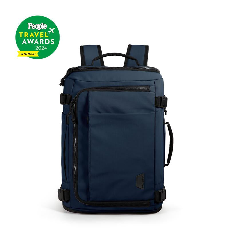 Carry On Travel Backpack, 15.6" Laptop, Waterproof, Quick Access, Fits 40Oz Water Bottle