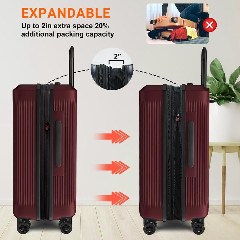 Verdi Luggage 28 Inch Expandable, Bottom Grip Design, Lightweight, Scratch Resistant, Pc(Polycarbonate) Hardside Suitcase