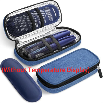 Insulin Cooler Travel Case with Temperature Display, Refrigerated Cooler Travel Case Diabetic Travel Case