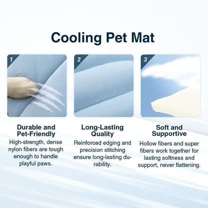 Vagascape Cooling Pet Mat/All Season Pet Mat, Eco-Friendly for Large Dog, Cats Use in Crate, Trunk, Camping, Portable, Machine Washable,
