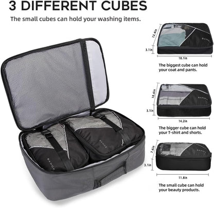 Mens Business Backpack, Fits for 17.3 Inch Notebook, Convertible Weekend Backpack Briefcase