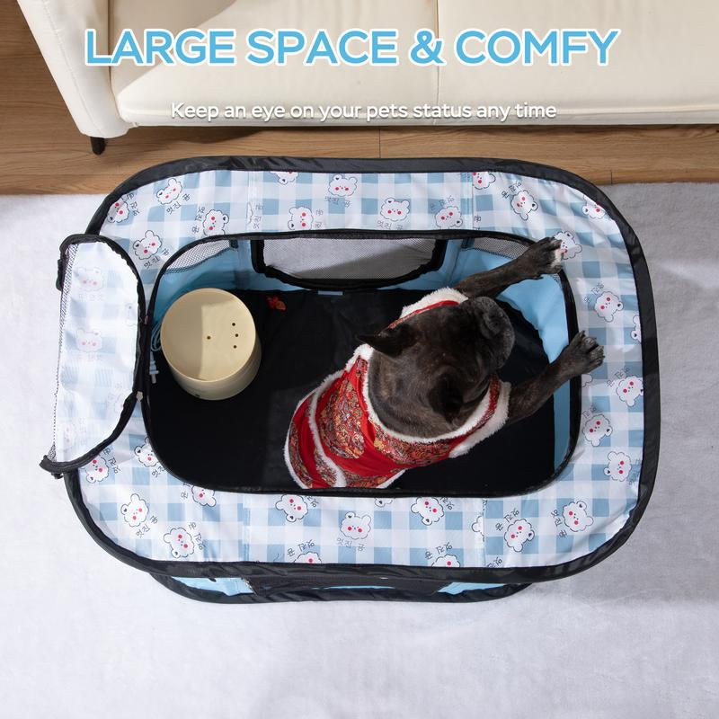 Portable Pet Cat Playpen,Cat Cages Indoor Collapsible Dog Crates Tent Kennel Playpen for Dogs Cat and Rabbit Indoor & Outdoor
