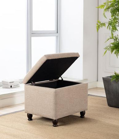 Rectangle Storage Ottoman with Hinged Lid