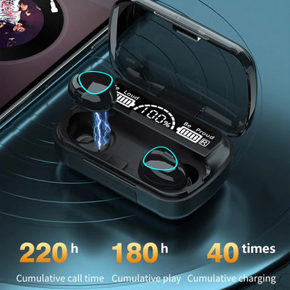 TWS M10 Wireless Bluetooth Headphones LED Display 3500Mah Charging Box 9D Stereo InEar Sports Waterproof Bluetooth 5.1 Headset