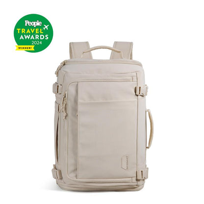 Carry On Travel Backpack, 15.6" Laptop, Waterproof, Quick Access, Fits 40Oz Water Bottle