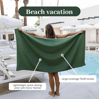 Magnetic Bath Towel Multifunctional Outdoor Magnet Towels Quick Drying Beach Towel for Surfing Swimming Changing Clothes