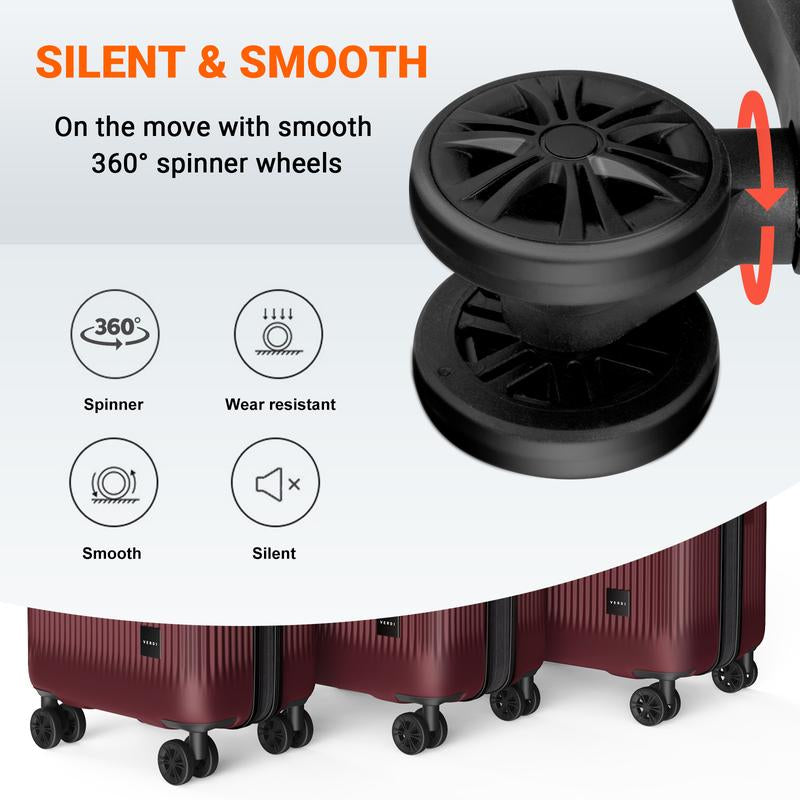 Verdi Luggage 28 Inch Expandable, Bottom Grip Design, Lightweight, Scratch Resistant, Pc(Polycarbonate) Hardside Suitcase