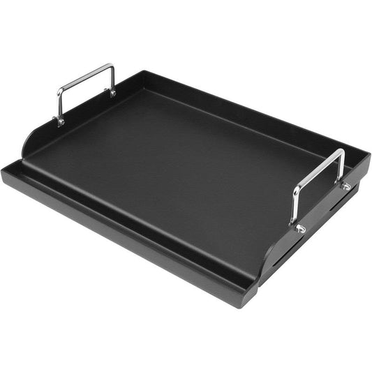 25" X 16" Griddle Plate for Gas Grill - Nonstick Coating Cooking Griddle for Gas Stove/Charcoal/Electric Top Plate with Groove and Removable Handles