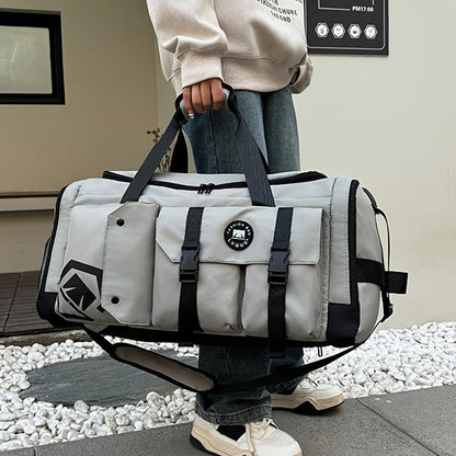 Large Capacity Soccer Travel Backpack Dry Wet Separation Sports Gym Bag, Separate Shoe Storage