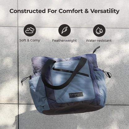 BAGSMART Travel Tote Bag for Women, Lightweight Quilted Shoulder Bag Handbag for Travel Work Gym