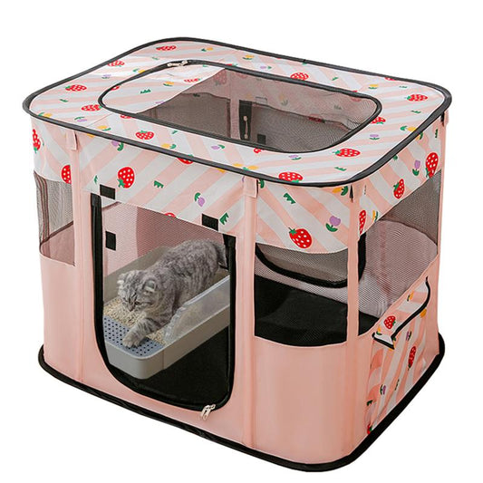 Portable Pet Cat Playpen,Cat Cages Indoor Collapsible Dog Crates Tent Kennel Playpen for Dogs Cat and Rabbit Indoor & Outdoor