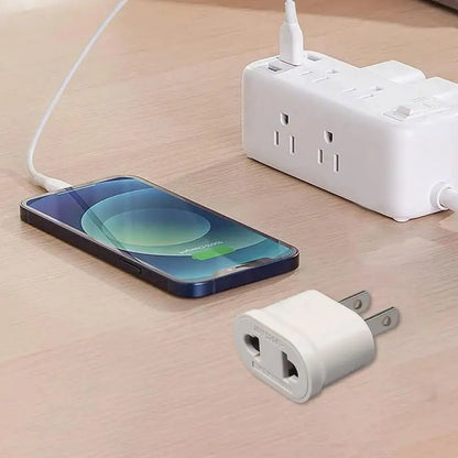 Travel Plug Adapter European Converter Flame Retardant US Standard Travel Conversion Plug for Applicable to Dry Places