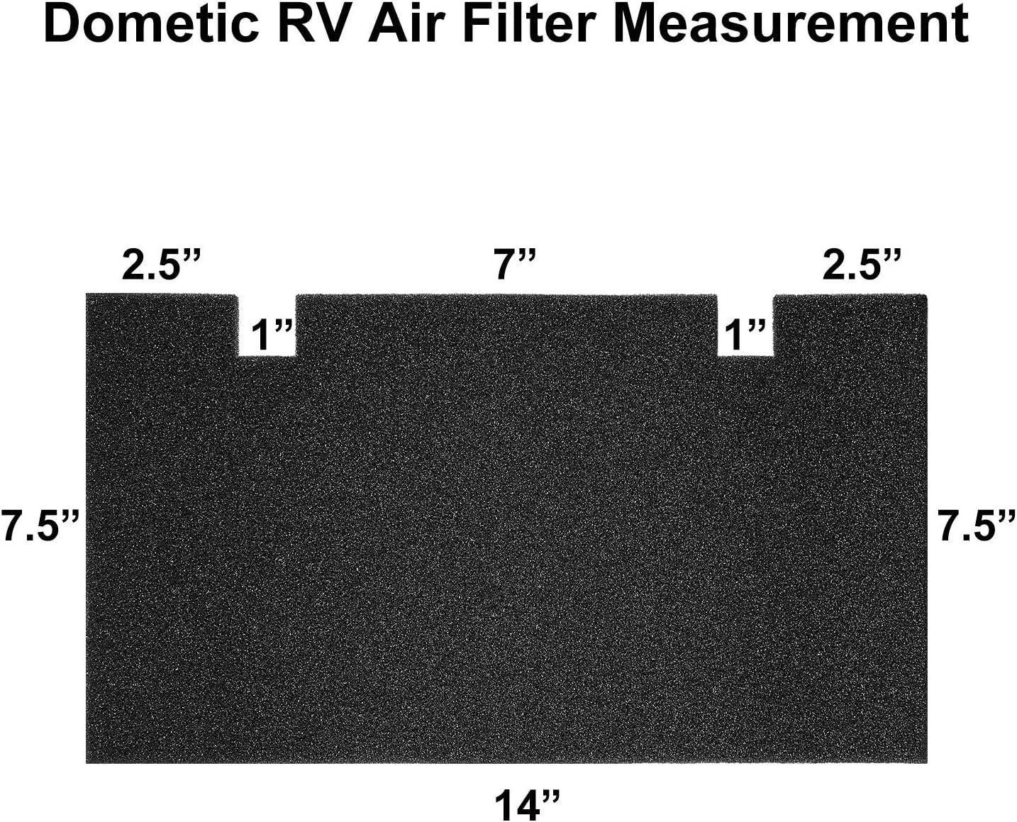 RV A/C Replacement Air Filter 14 X 7.5 Inch Compatible with Duo Therm-Compatible RV A/C Replacement Filters 6 pack