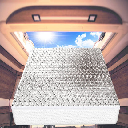 RV Vent Insulator 14″X14″X3″, 2 Piece Universal RV Skylight Cover with Reflective Surface