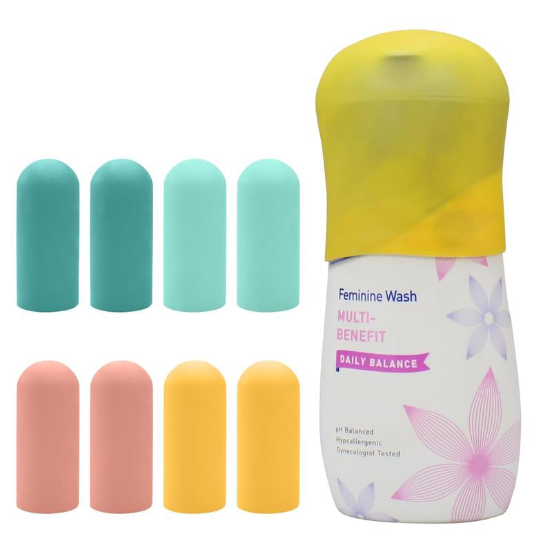 8 Pack Silicone Bottle Covers, Unisex, Travel Size Toiletries, Cruise Ship, Accessories