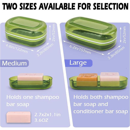 Shampoo Bar Holder, Travel Soap Case, Soap Box for Duke Cannon for Traveling, Camping, Gym, Bathroom