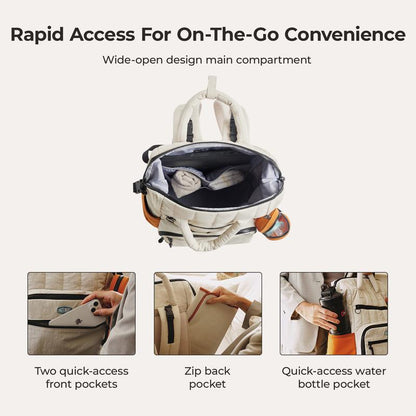 BAGSMART Walker 25L Featherlight Travel Diaper Backpack 