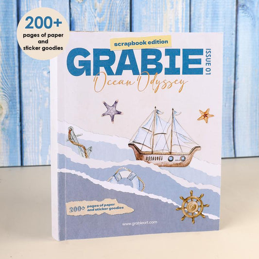 Grabie 200   Pages Ocean Odyssey Collage Activity Book